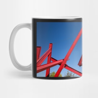 red sculpture Mug